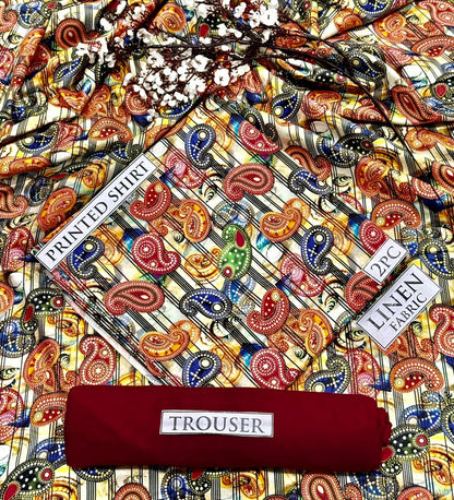 2pc  LINEN PRINTED COLLECTION