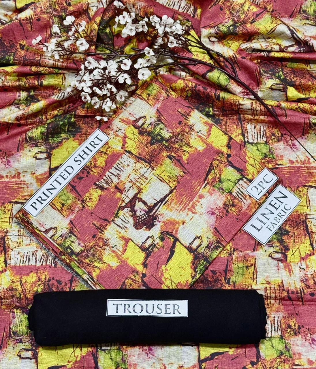 2pc  LINEN PRINTED COLLECTION