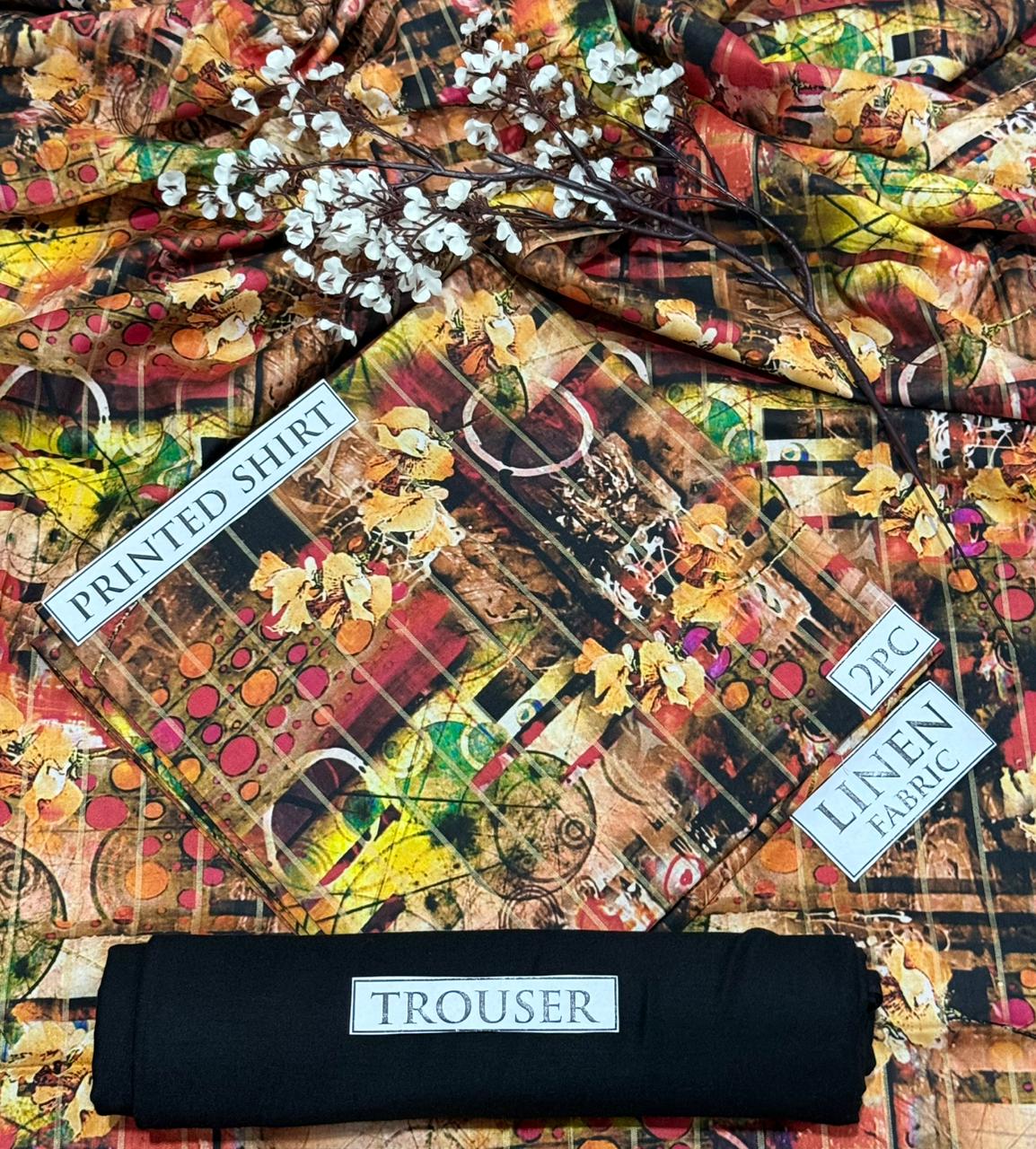 2pc  LINEN PRINTED COLLECTION