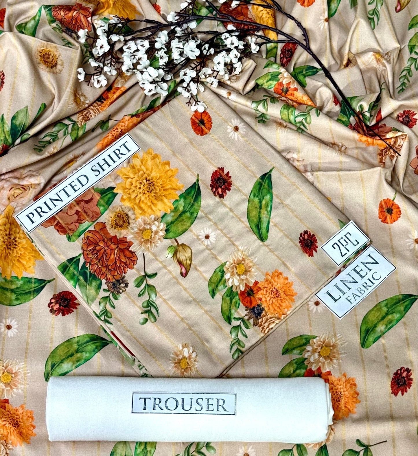 2pc  LINEN PRINTED COLLECTION