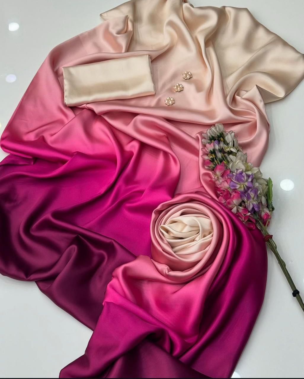 3pc  Shamooz Silk Fabric detail