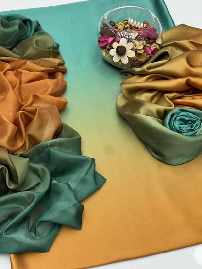 3pc  Shamooz Silk Fabric detail