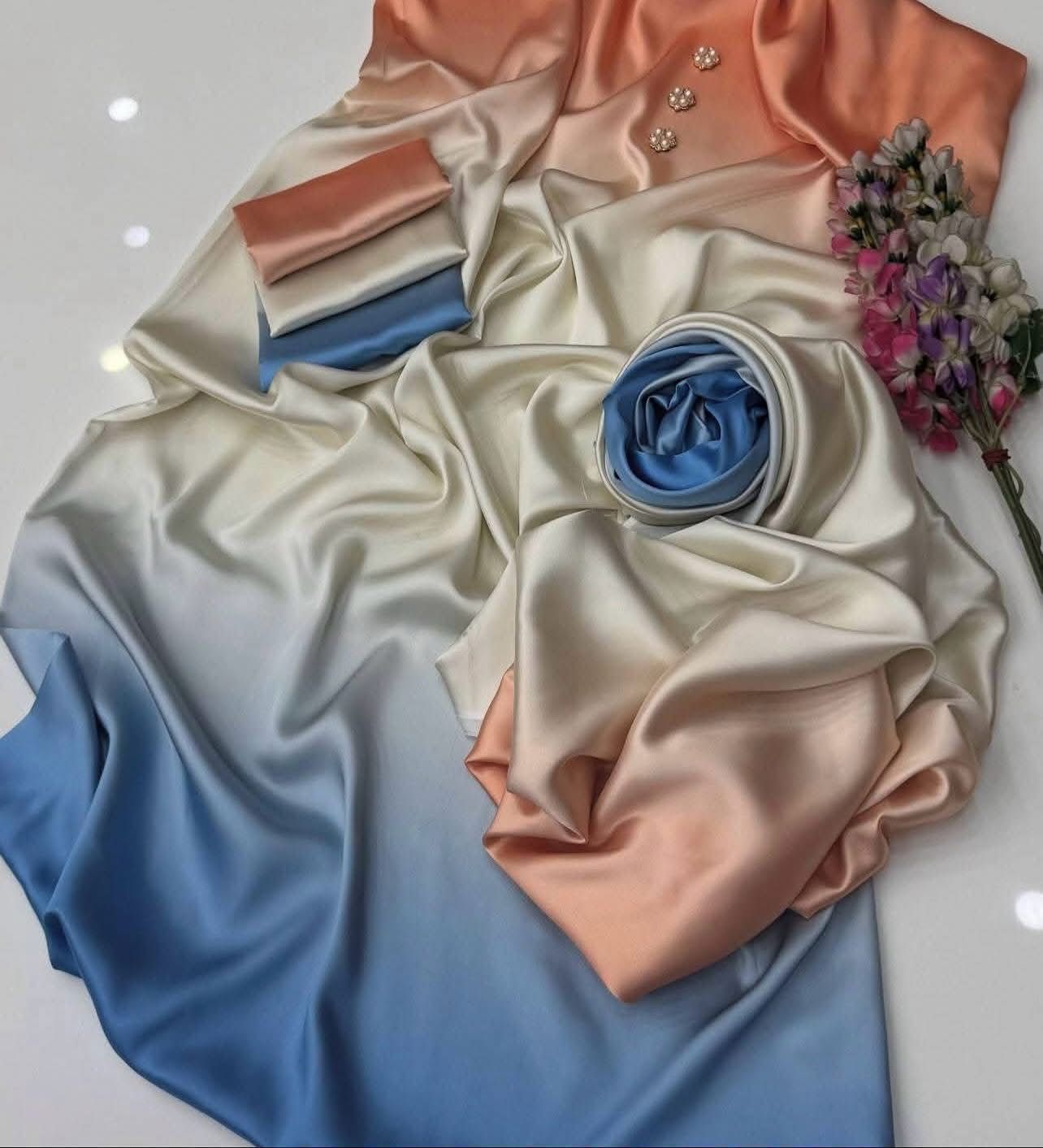 3pc  Shamooz Silk Fabric detail