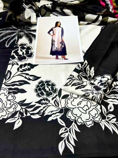 3pc  Shamooz Silk Fabric detail