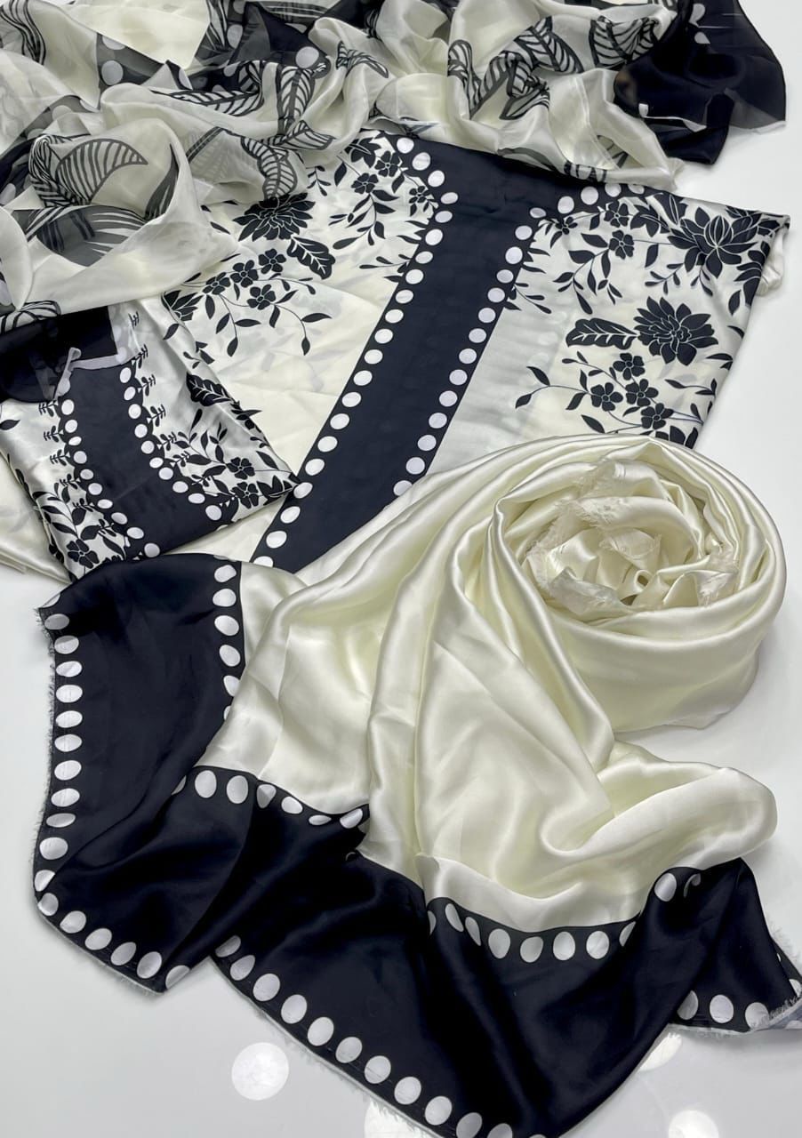 3pc  Shamooz Silk Fabric detail