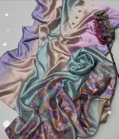 3pc  Shamooz Silk Fabric detail