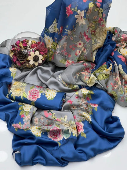 3pc  Shamooz Silk Fabric detail