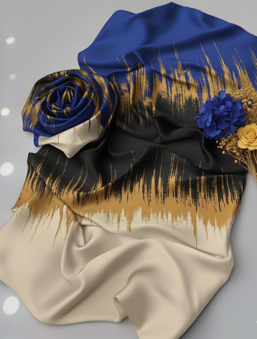 3pc  Shamooz Silk Fabric detail