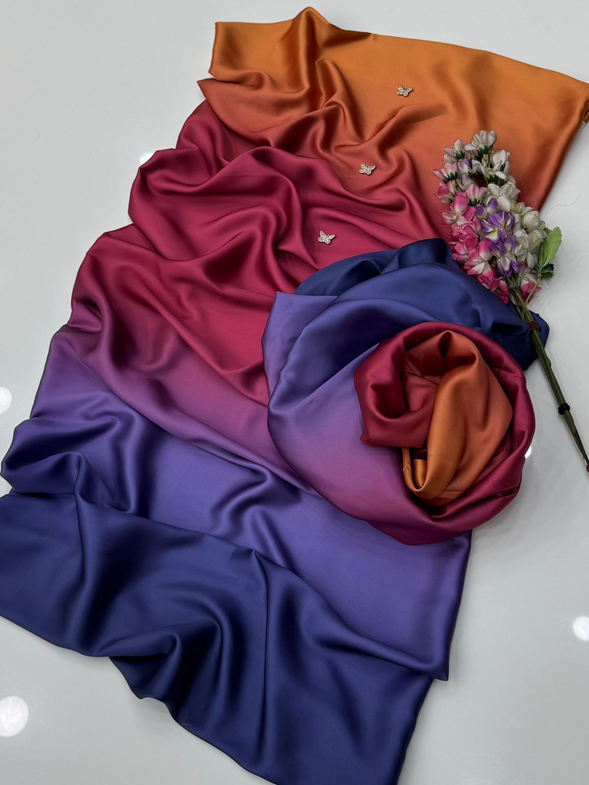 3pc  Shamooz Silk Fabric detail