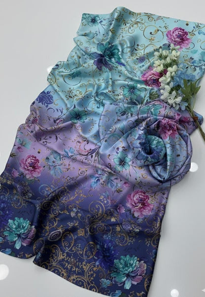 3pc  Shamooz Silk Fabric detail