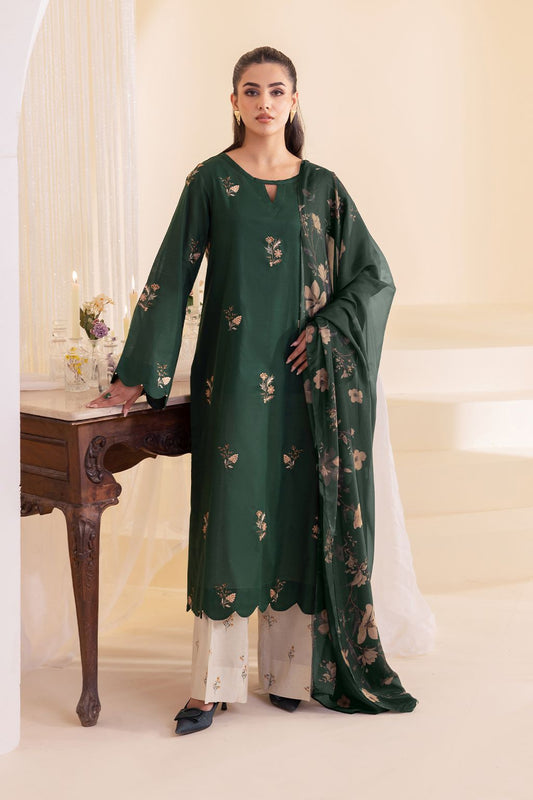 3pc DHANAK 3PC EMBROIDERED