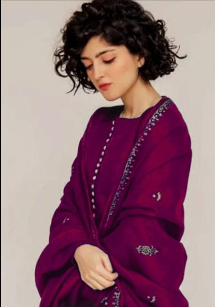 3PC  DHANAK 3PC EMBROIDERED