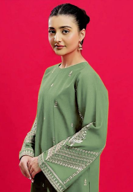 3PC  DHANAK 3PC EMBROIDERED