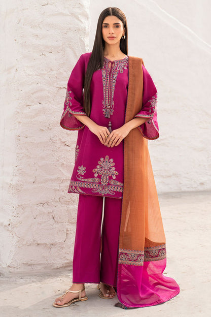 3PC : DHANAK 3PC EMBROIDERED
