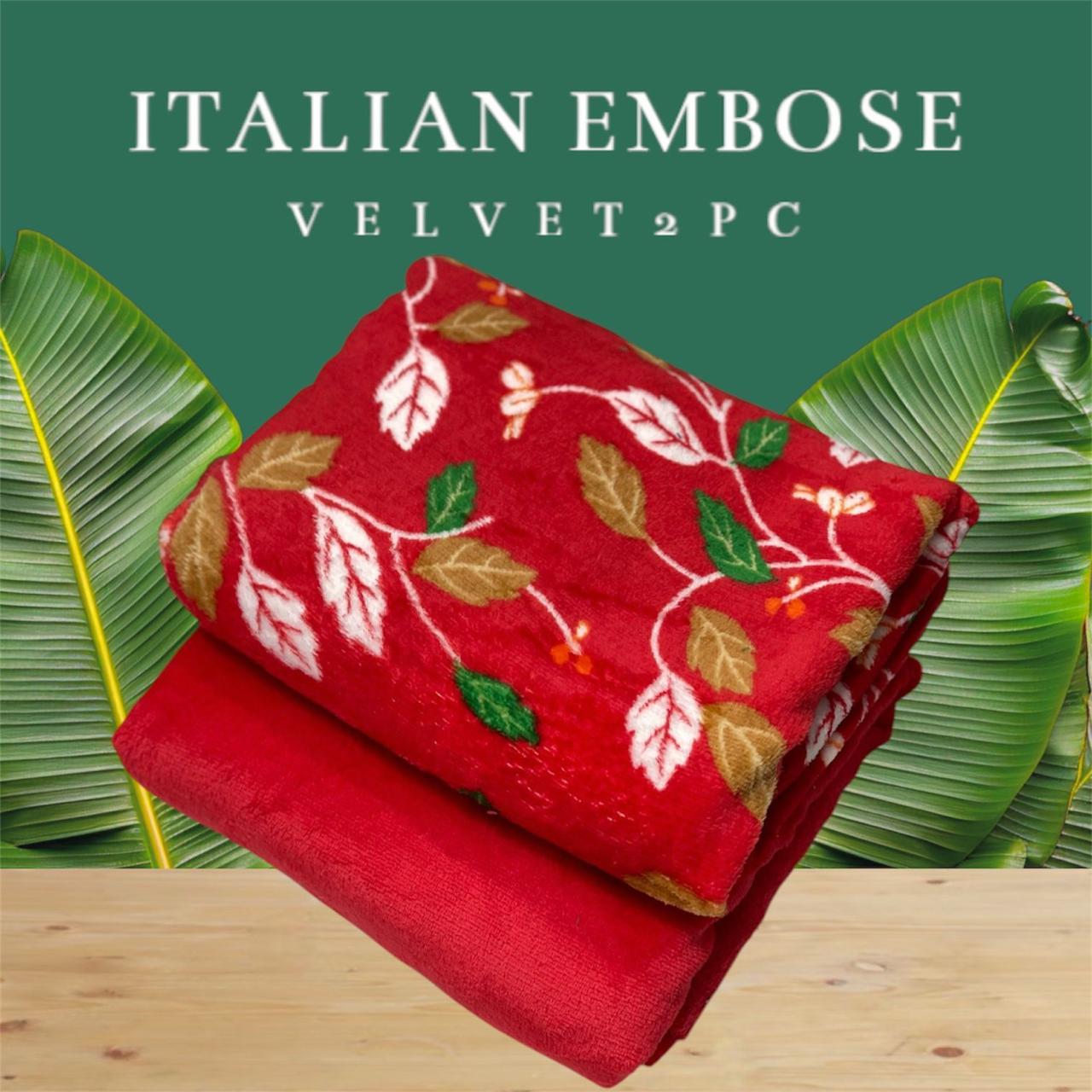 ITALIAN EMBOSE🫶🏻 Velvet 2pc