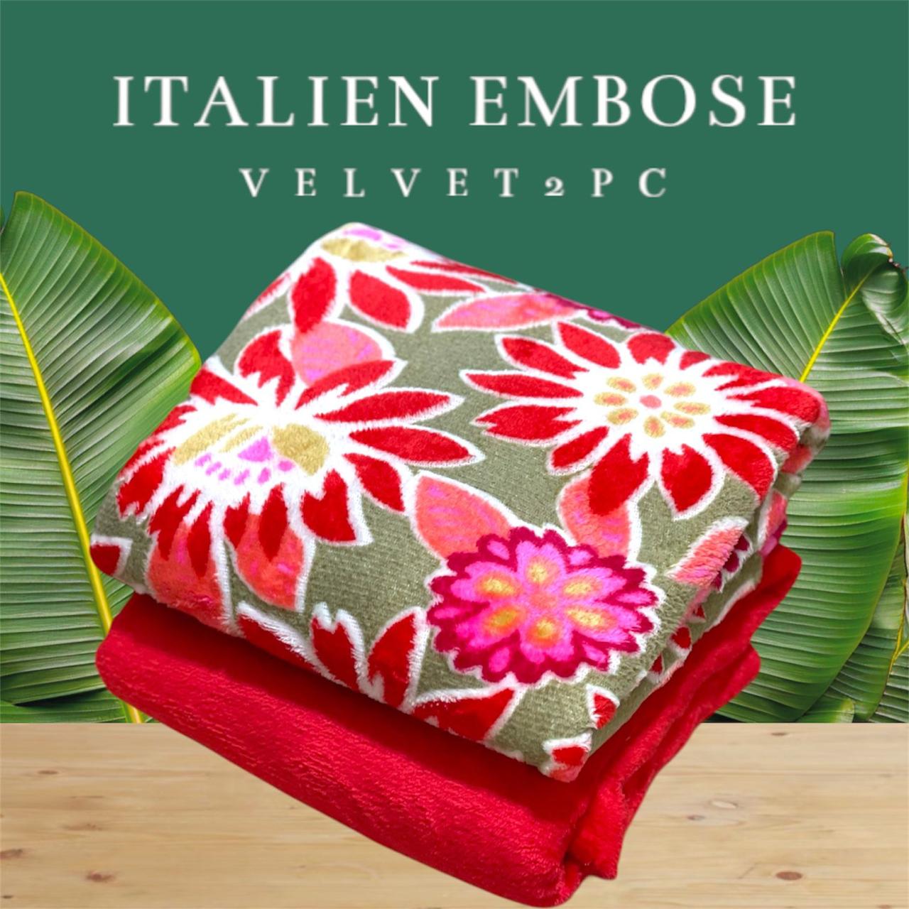 ITALIAN EMBOSE🫶🏻 Velvet 2pc