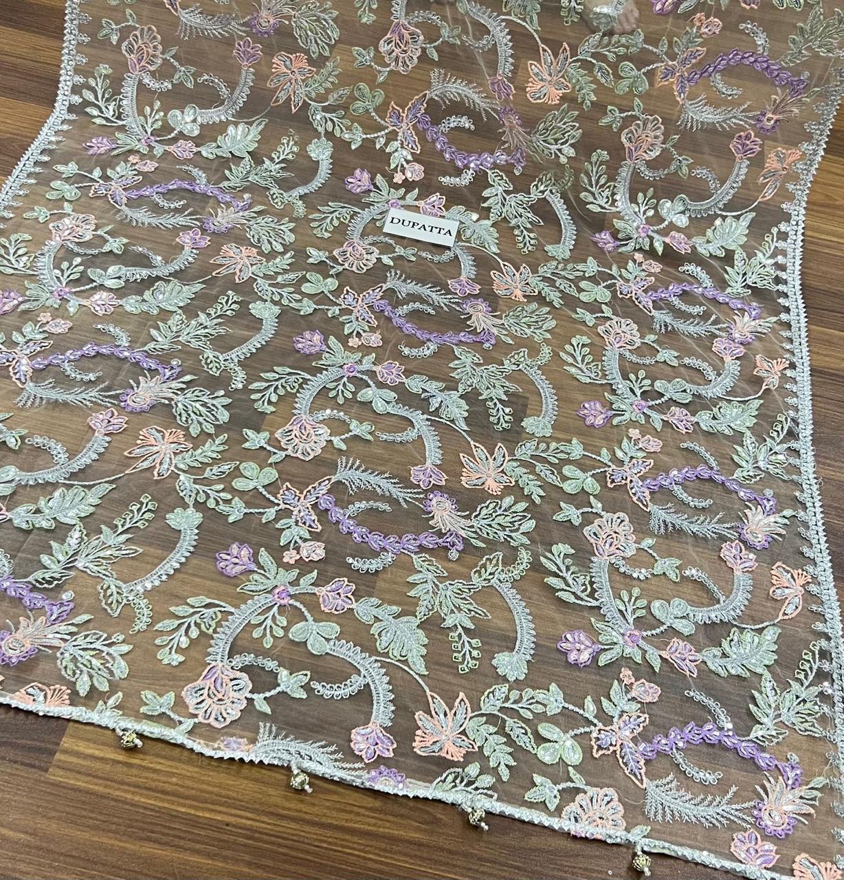 :ZARIF net embroidered hand emblished F͜͡e͜͡F͜͡