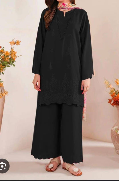 3PC  DHANAK 3PC EMBROIDERED