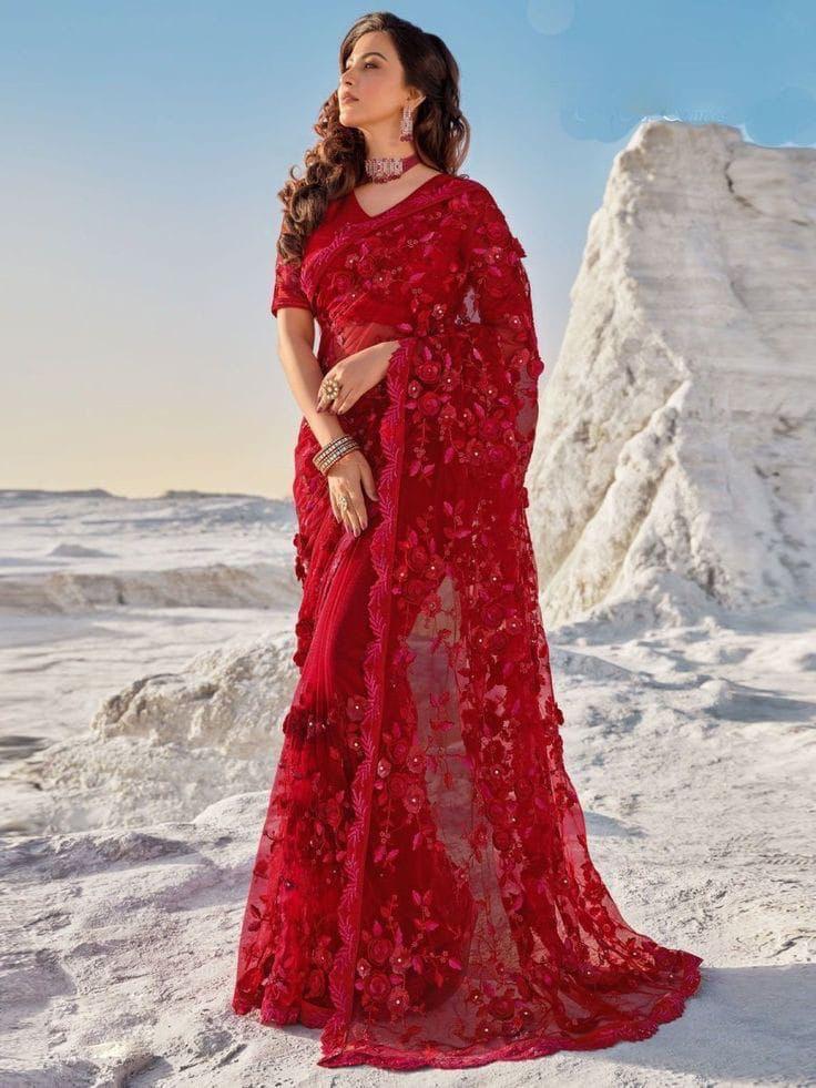 INDIAN STYLISH SAREE  F͜͡e͜͡F͜͡