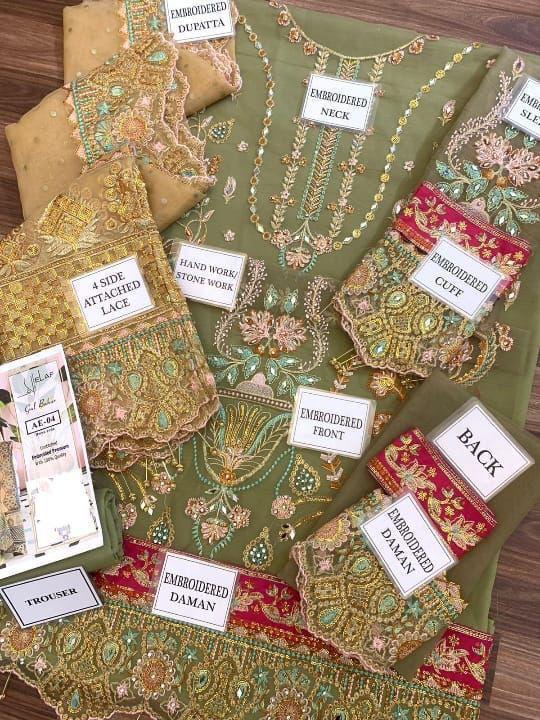 ELAF organza embroidered & sequence luxury F͜͡e͜͡F͜͡