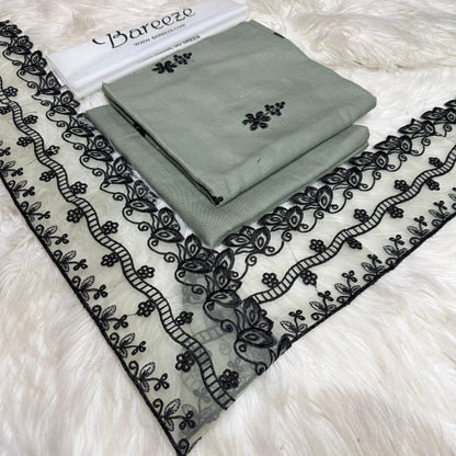 2PC Bareeza 2pc Embroidery Dhanak   fancy Collection