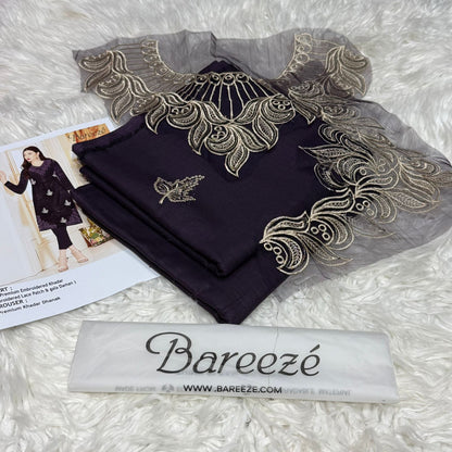 2PC Bareeza 2pc Embroidery khadar  fancy Collection