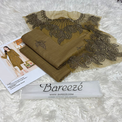 2PC Bareeza 2pc Embroidery khadar  fancy Collection
