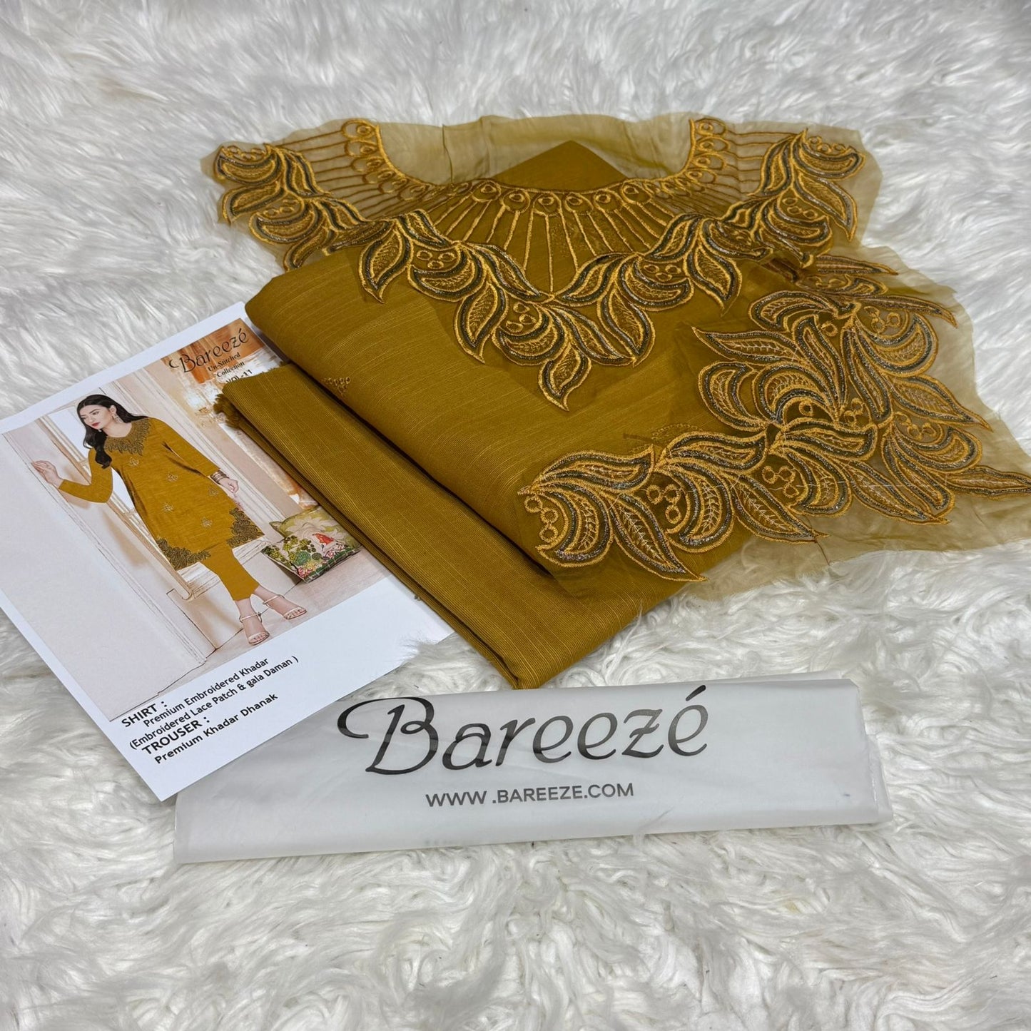 2PC Bareeza 2pc Embroidery khadar  fancy Collection