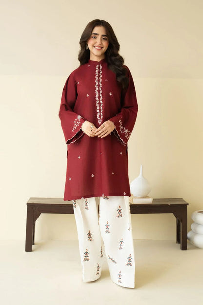2PC  DHANAK 2PC EMBROIDERED