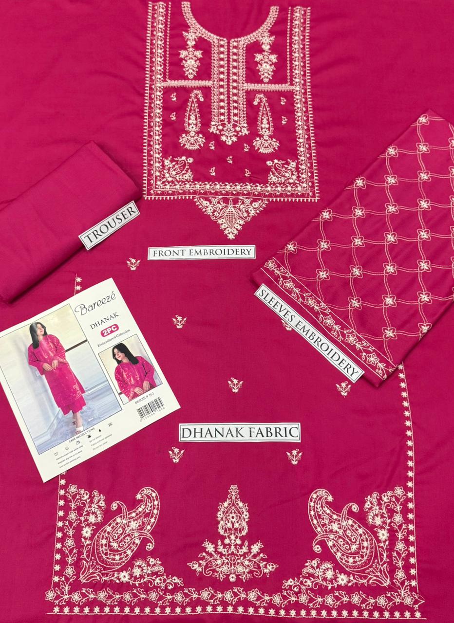 2PC  DHANAK 2PC EMBROIDERED