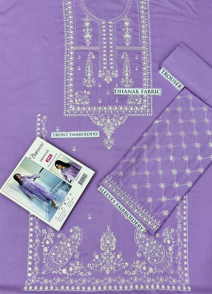 2PC  DHANAK 2PC EMBROIDERED