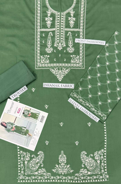 2PC  DHANAK 2PC EMBROIDERED