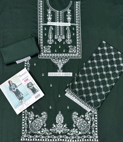 2PC  DHANAK 2PC EMBROIDERED