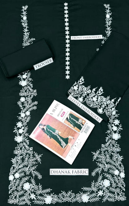 2PC  DHANAK 2PC EMBROIDERED