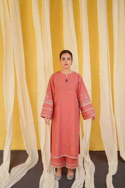 2PC  DHANAK 2PC EMBROIDERED