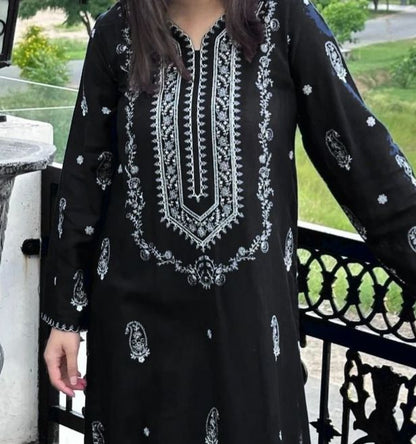 DHANAK 2PC EMBROIDERED