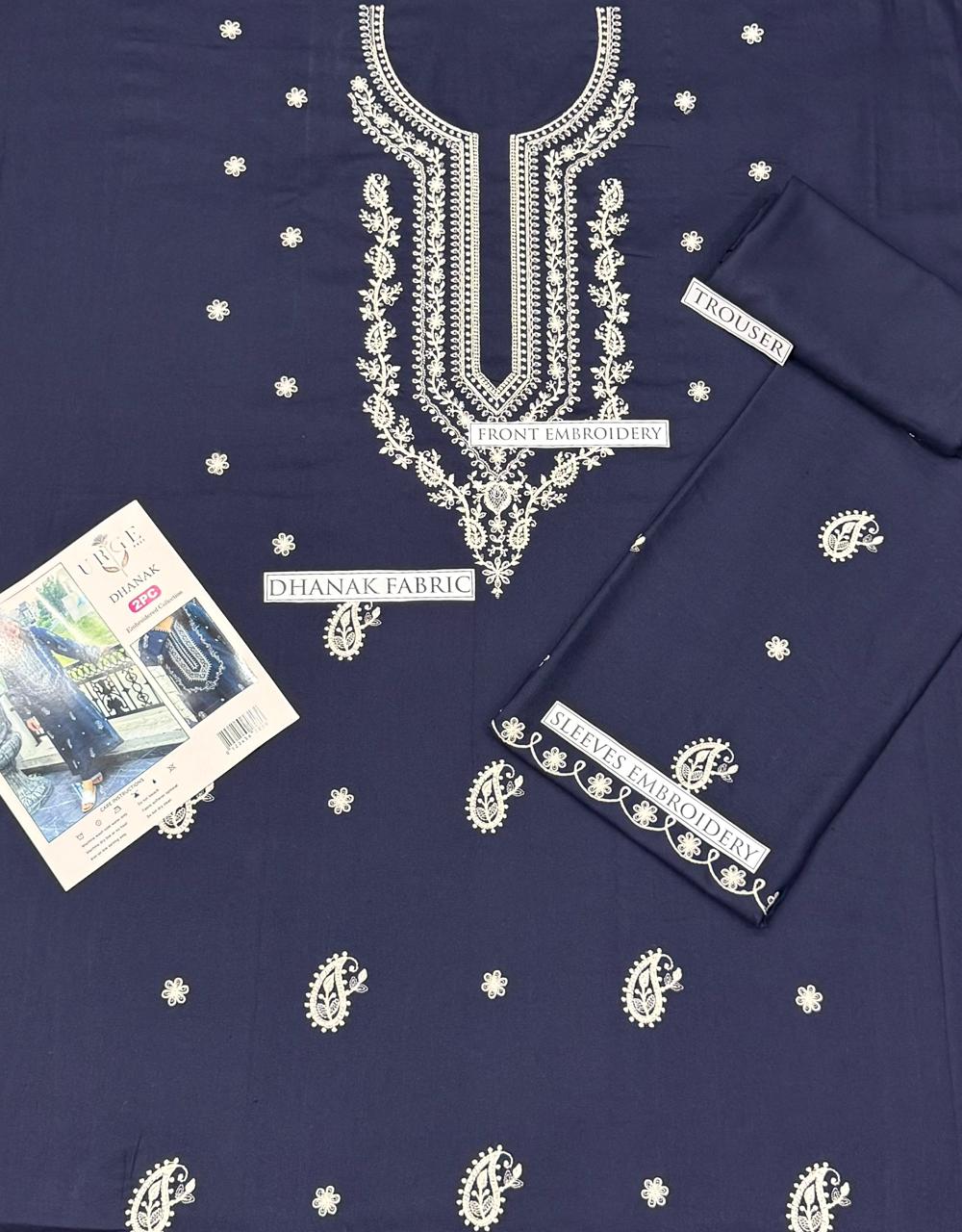 DHANAK 2PC EMBROIDERED