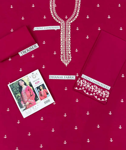 DHANAK 2PC EMBROIDERED