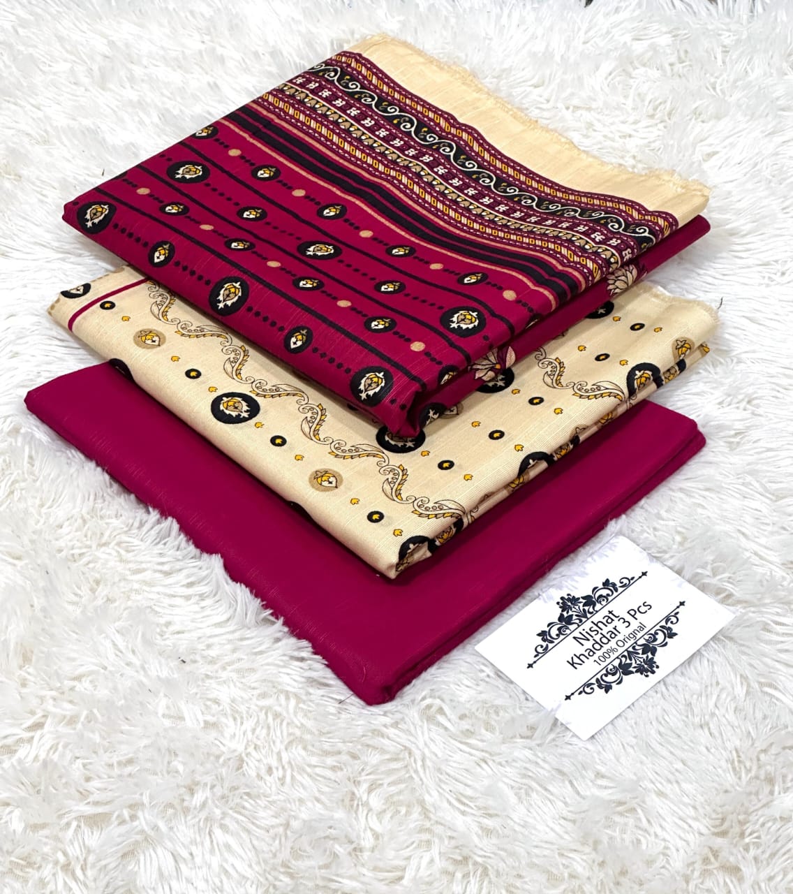 3PC NISHAT 3PC 🔥 KHADDER