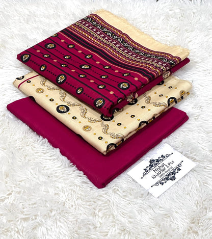 3PC NISHAT 3PC 🔥 KHADDER