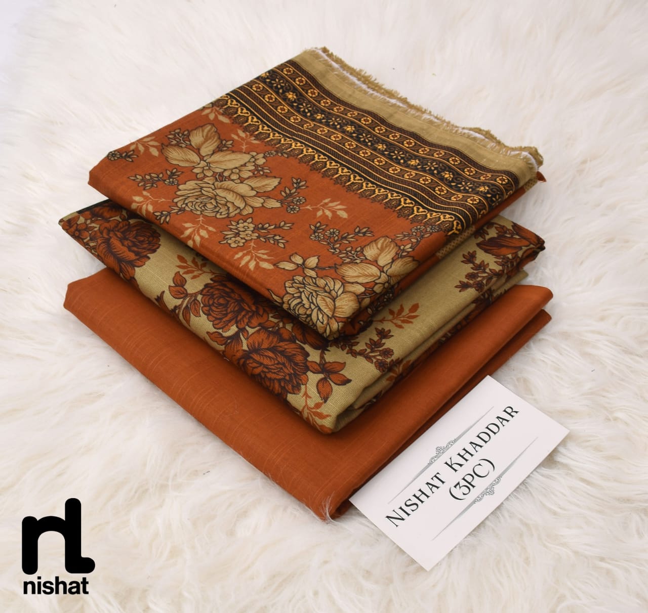 3PC NISHAT 3PC 🔥 KHADDER