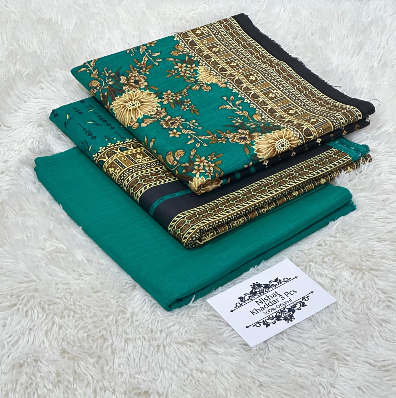 3PC NISHAT 3PC 🔥 KHADDER