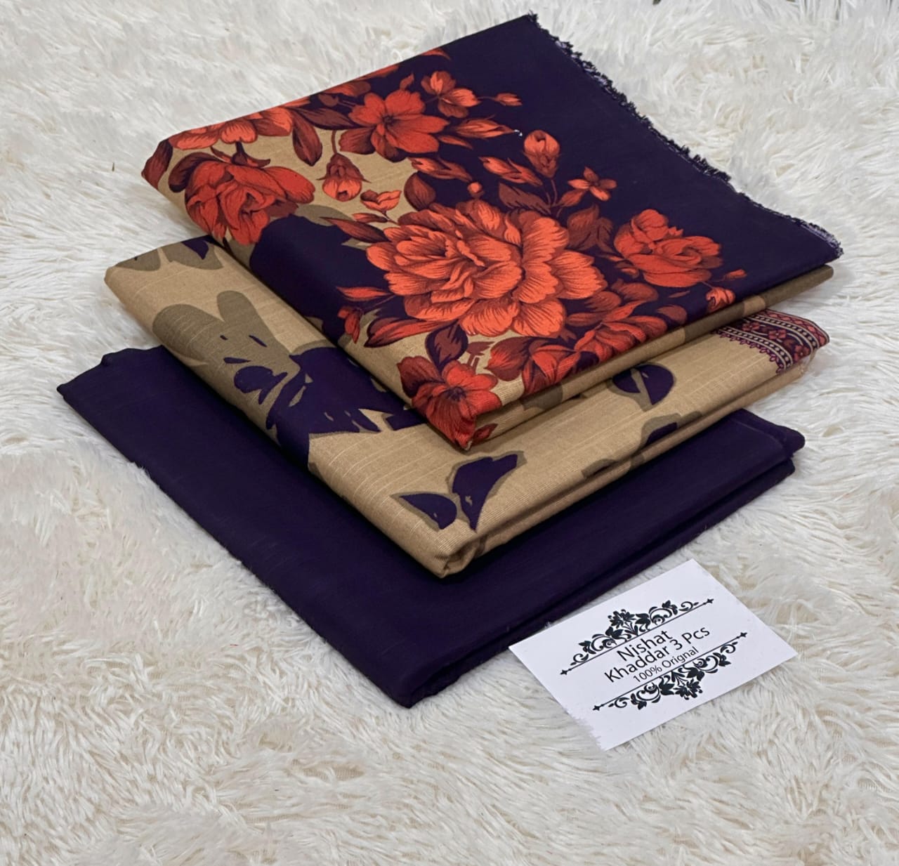 3PC NISHAT 3PC 🔥 KHADDER