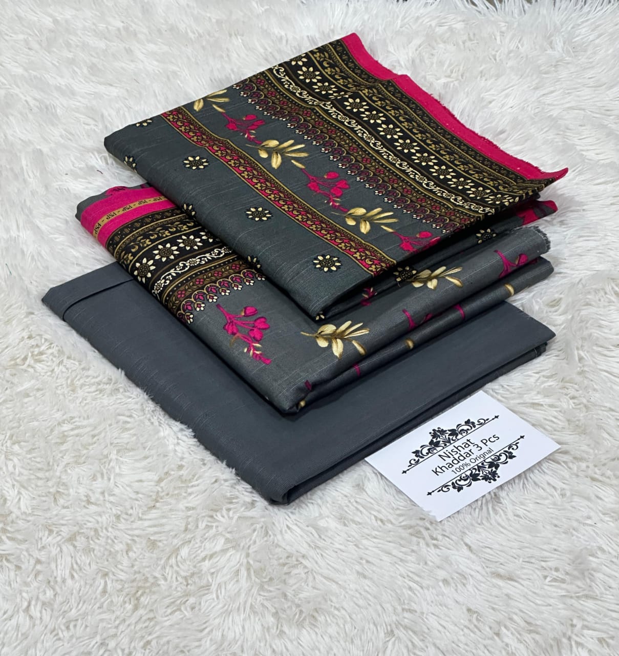 3PC NISHAT 3PC 🔥 KHADDER