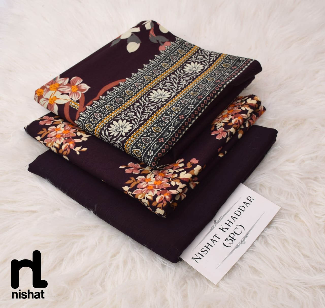 3PC NISHAT 3PC 🔥 KHADDER