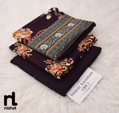 3PC NISHAT 3PC 🔥 KHADDER
