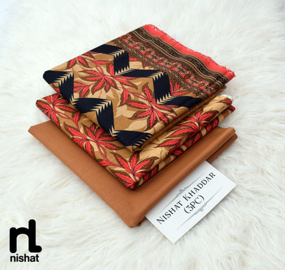 3PC NISHAT 3PC 🔥 KHADDER