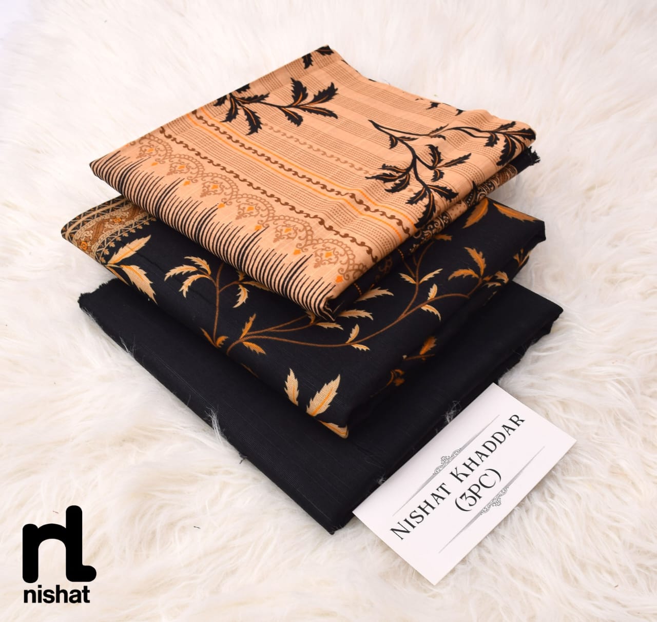 3PC NISHAT 3PC 🔥 KHADDER