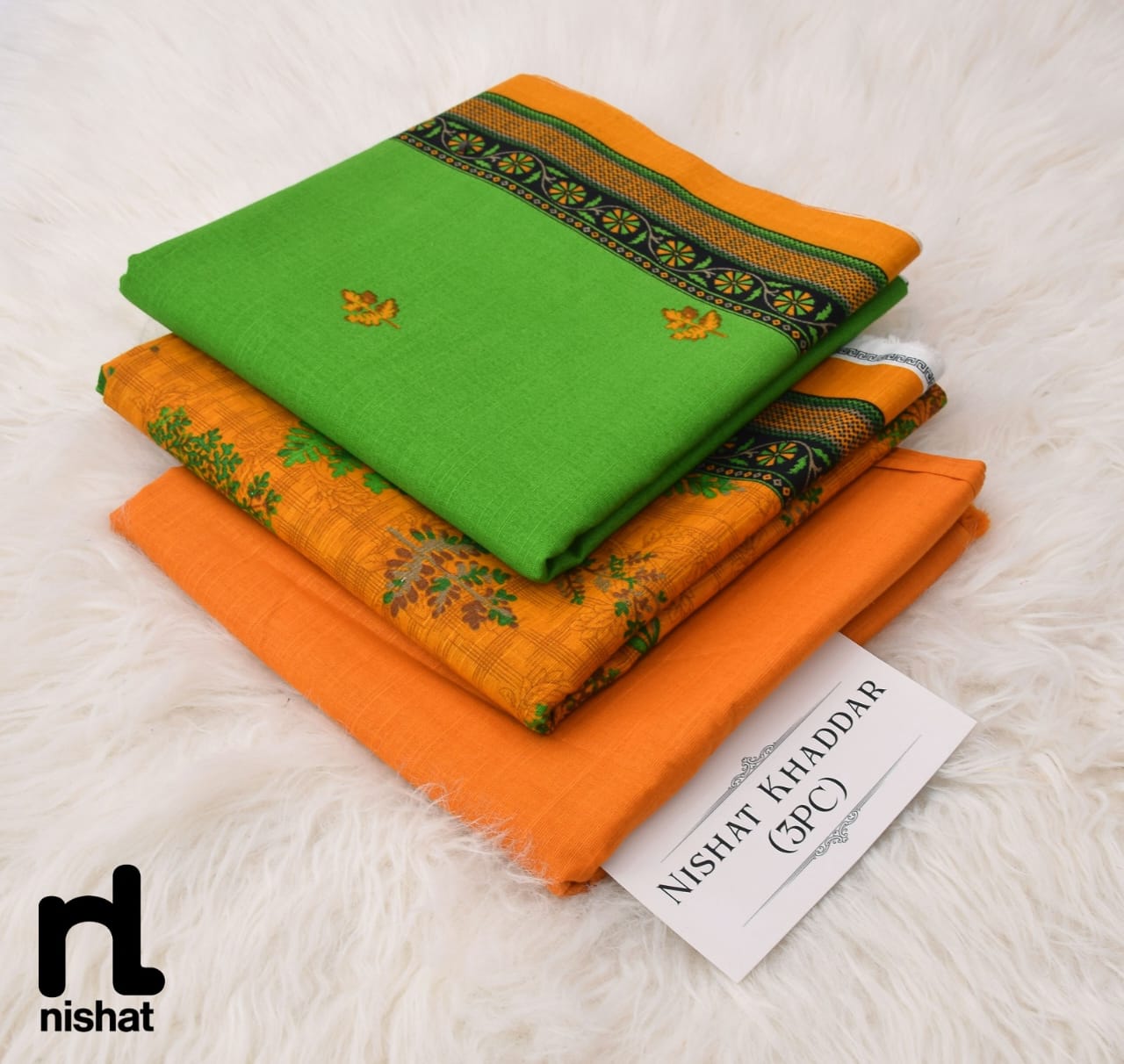 3PC NISHAT 3PC 🔥 KHADDER