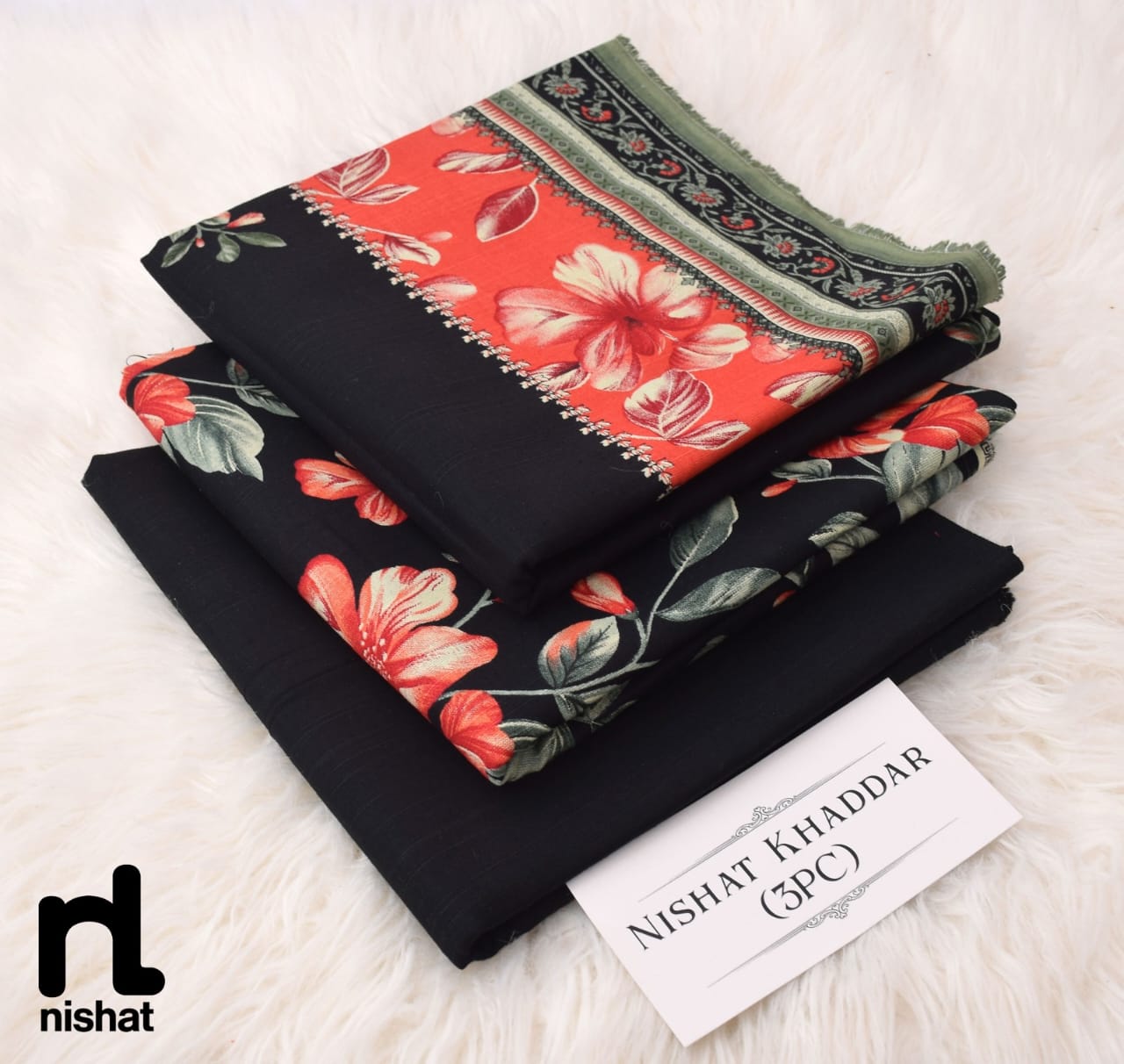 3PC NISHAT 3PC 🔥 KHADDER